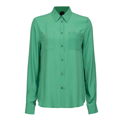 Camicia Pinko misto seta con taschini