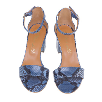 Sandalo Via Roma 15 in pelle stampa pitone - 5