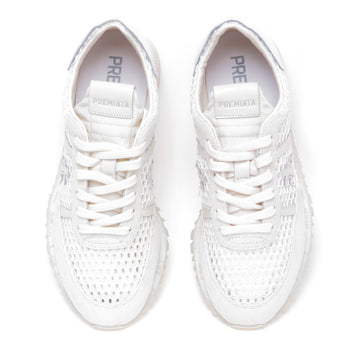 Sneaker Premiata Sean in camoscio e tessuto retinato - 5
