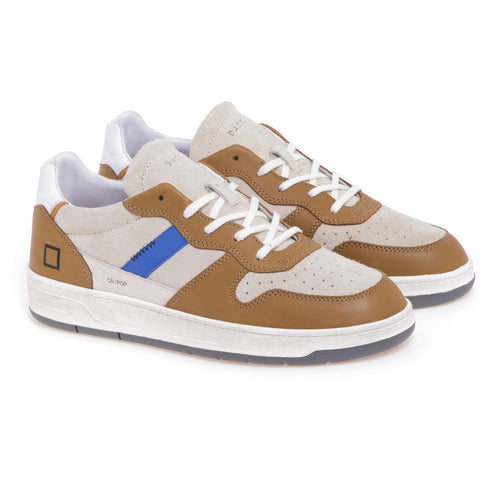 Sneaker D.A.T.E. Court 2.0 Pop in camoscio e pelle - 2