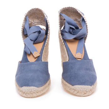 Espadrillas Castaner Carina/8 in canvas con zeppa 90 mm - 5