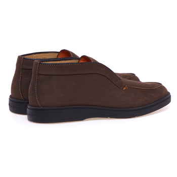 Santoni ankle boot in nubuck without laces - 3