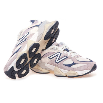 Sneaker New Balance 9060 in camoscio e tessuto - 4