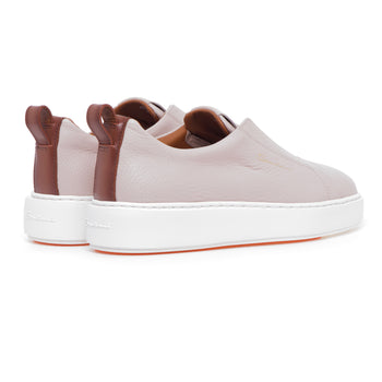 Sneaker Santoni slip-on in pelle martellata - 3