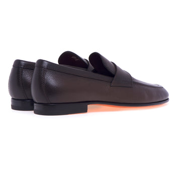 Mocassino Santoni in pelle grain tamponata - 3