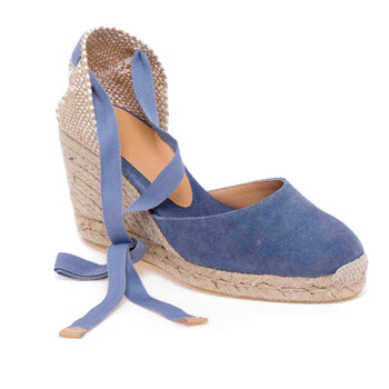 Espadrillas Castaner Carina/8 in canvas con zeppa 90 mm - 4