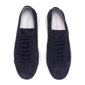 Santoni sneaker in unlined suede - 5