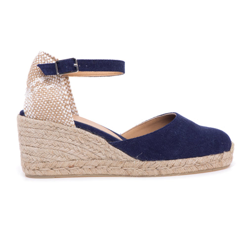 Espadrillas Castaner Carol/6 in canvas con zeppa 70 mm