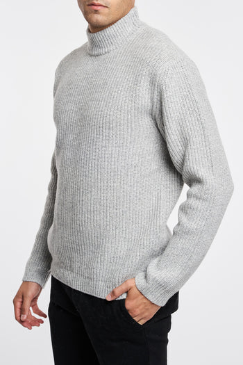 Daniele Fiesoli English ribbed turtleneck in wool blend - 4