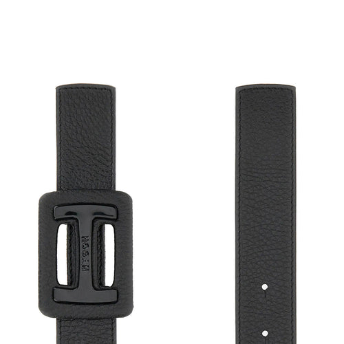 Hogan belt in hammered leather with maxi "H" buckle - 2