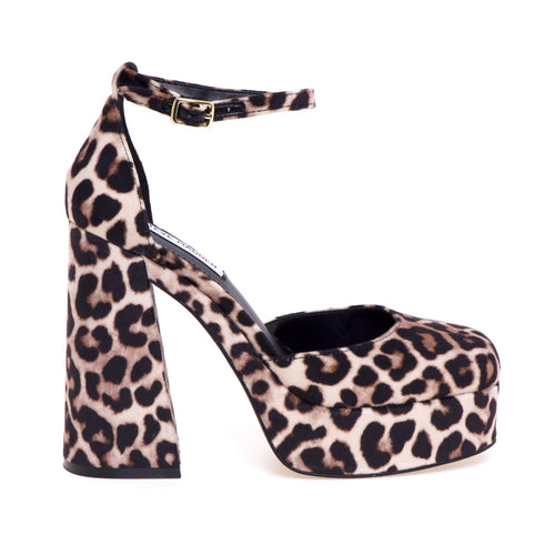 Seitlich offenes Dekolleté von Steve Madden mit Plateau und Riemen - 1