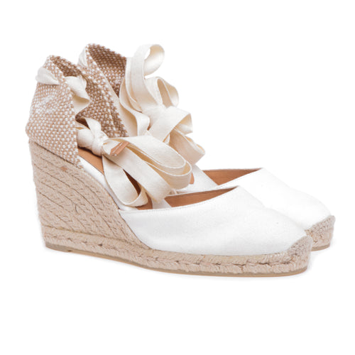 Espadrillas Castaner Carina/8 in canvas con zeppa 90 mm - 2