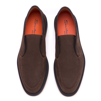 Santoni ankle boot in nubuck without laces - 5