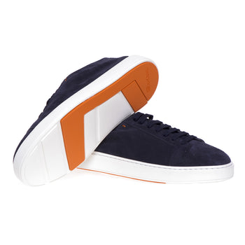 Santoni sneaker in unlined suede - 4