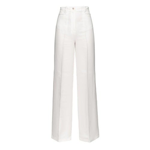 Pantalone gamba larga Pinko in lino