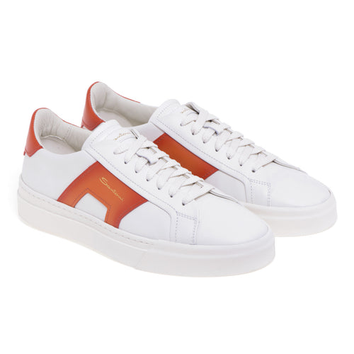 Santoni Double Buckle-Sneaker aus Leder - 2