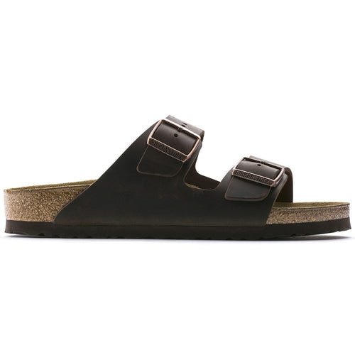 Ciabatta doppia fascia Birkenstock Arizona in pelle oliata