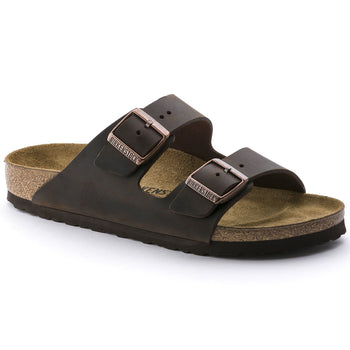 Ciabatta doppia fascia Birkenstock Arizona in pelle oliata - 3