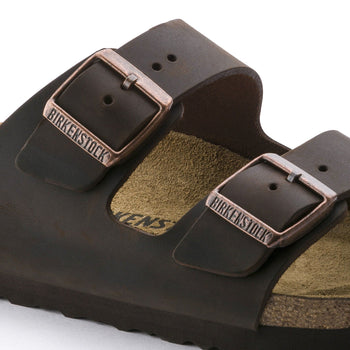 Ciabatta doppia fascia Birkenstock Arizona in pelle oliata - 4