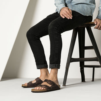 Ciabatta doppia fascia Birkenstock Arizona in pelle oliata - 7