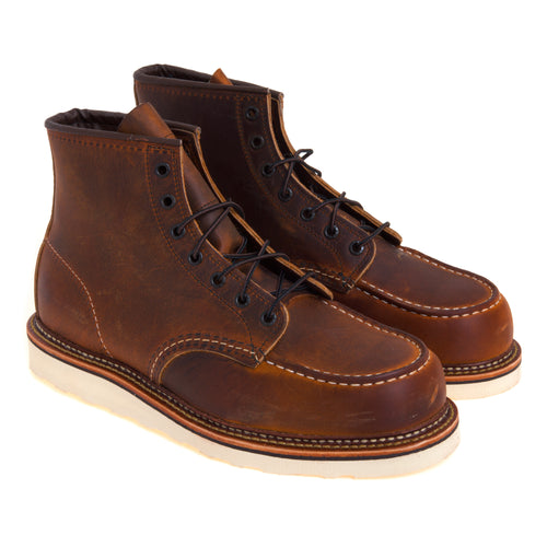Red Wing 01907 6'' Classic Moc Toe Copper Rough & Tough - 1