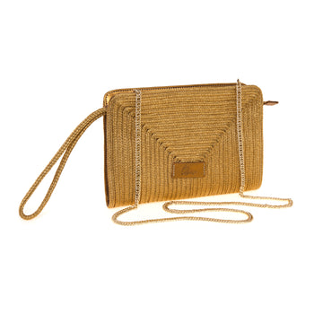Pochette Castaner BALI/142 in tessuto laminato intrecciato - 3
