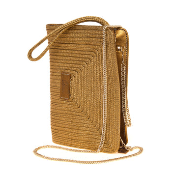Pochette Castaner BALI/142 in tessuto laminato intrecciato - 5
