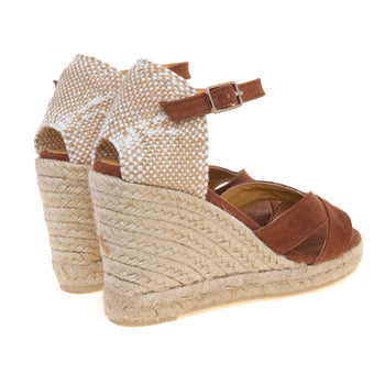Sandalo espadrilla BRUNA/8 in canvas con zeppa in corda - 3