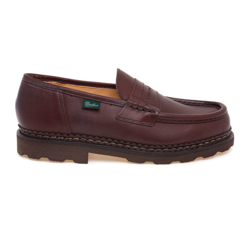 Mocassino Paraboot "Reims" in pelle oliata con suola in gomma