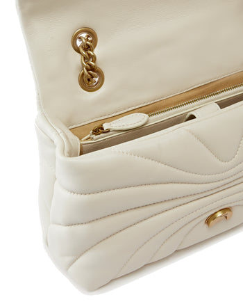 Borsa a tracolla Pinko Love Bag Puff in pelle trapuntata con motivo butterfly - 4