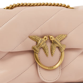 Borsa a spalla Pinko Love Mini Puff Maxi Quilt in pelle matelassè  CIPRIA - 3