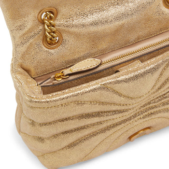 Borsa a spalla piccola Love Bag Puff Butterfly suede glitter - 5