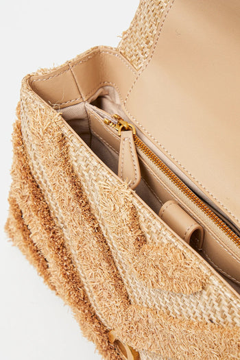 Borsa a mano Pinko Classic Love Lady Puff in Tessuto Intrecciato ed Ecopelle - 5