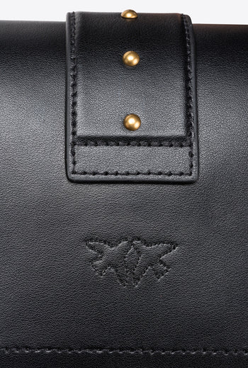 Borsa a spalla Pinko Mini Classic Love One in vitello seta - 4