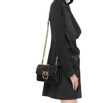Borsa a spalla Pinko Mini Classic Love One in vitello seta - 7