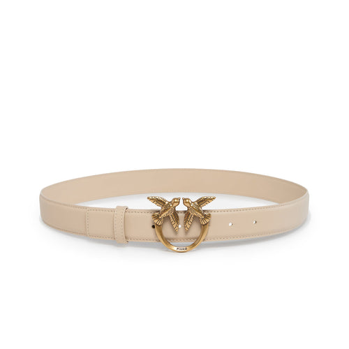 Cintura Pinko in pelle 3 cm. con fibbia Love Birds