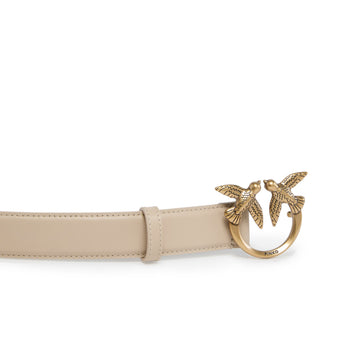 Cintura Pinko in pelle 3 cm. con fibbia Love Birds - 5