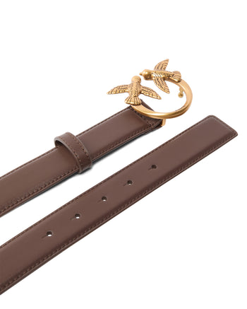 Cintura Pinko in pelle 3 cm. con fibbia Love Birds - 3