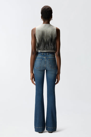 Jeans cinque tasche Pinko in denim scuro flare-fit - 3