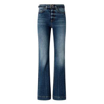 Jeans cinque tasche Pinko in denim scuro flare-fit - 5