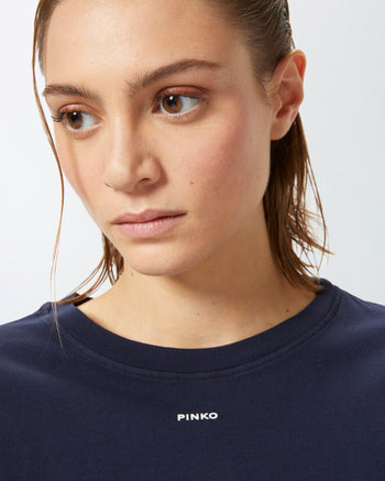 T-shirt Pinko in cotone con mini logo - 6