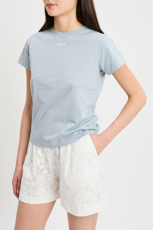 T-shirt Pinko in cotone con logo