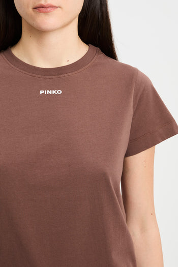 T-shirt Pinko in cotone con logo - 4