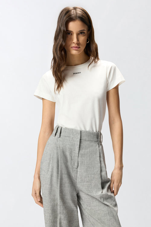 T-shirt Pinko in cotone con logo