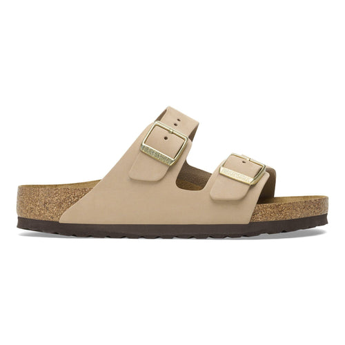 Ciabatta Birkenstock Arizona in nabuck con sottopiede morbido