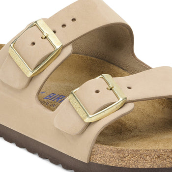 Ciabatta Birkenstock Arizona in nabuck con sottopiede morbido - 4