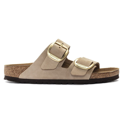 Ciabatta Birkenstock Arizona Big buckle in nabuck con doppia fascia