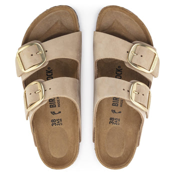 Ciabatta Birkenstock Arizona Big buckle in nabuck con doppia fascia - 3