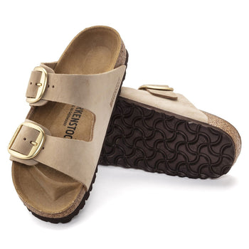 Ciabatta Birkenstock Arizona Big buckle in nabuck con doppia fascia - 4