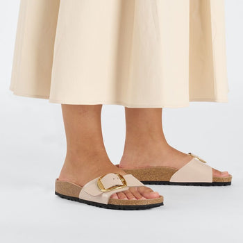 Ciabatta Birkenstock Madrid Big Buckle in pelle laccata - 8